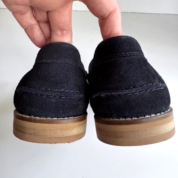  DESIGN Tassel Loafers in Navy Blue Suede with Natural Sole Size 9 NWOT main image 9